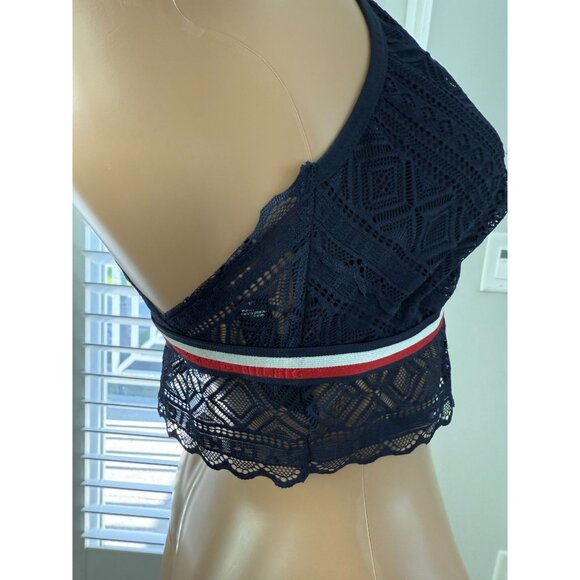 New Tommy Hilfiger lace High Neck Bralette, size large - Picture 11 of 13